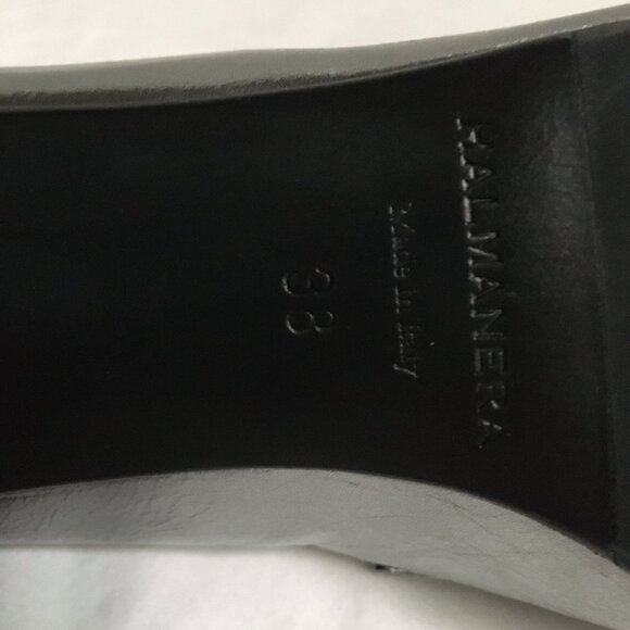 Square toe silver Halamaner loafer, s38, NWT - Picture 8 of 10